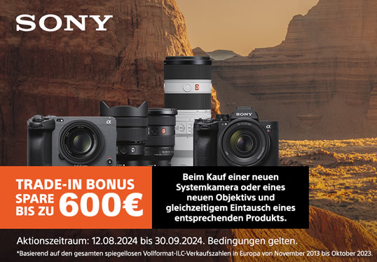 Sony TradeIN Bonus - Gib ein Altgerät in Zahlung und erhalte einen Bonus