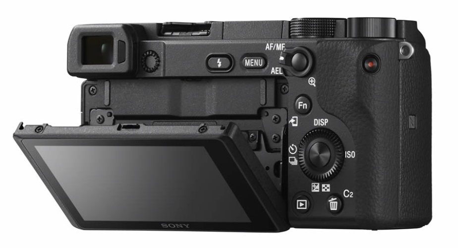 Sony Alpha 6400 Body E-Mount 4K 180° Sucher, Video, AF-Punkten, mit Klapp-Display, ohne Kontrast 0.02 OLED Systemkamera mit Echtzeit-Autofokus (24 Megapixel, Objektiv) Sek. 425 Fotofachgeschäft schwarz- Tradition XGA