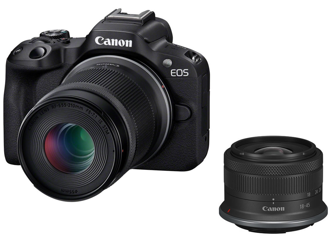 Canon EOS R50 Kit RF-S mit STM 18-45mm Fotofachgeschäft - und IS für + 55-210 Vlogger Tradition Systemkamera mm Einsteiger- IS STM