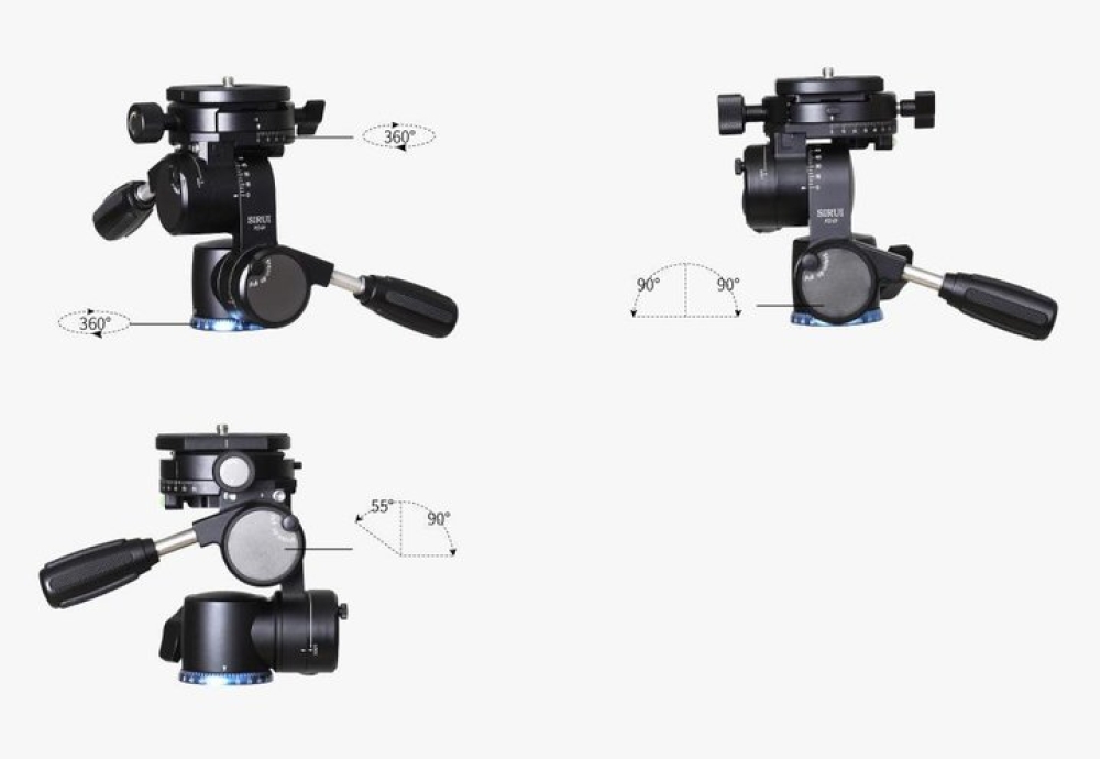 SIRUI FD-01 Vierwege-Neiger mit Panoramadrehung